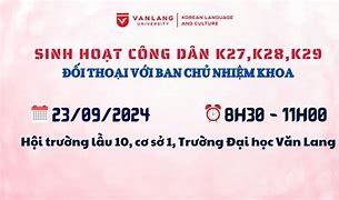 Học Bổng Văn Lang K28