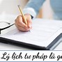 Lý Lịch Tư Pháp Số 2 Để Làm Gì