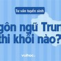 Ngành Ngôn Ngữ Trung Khối C00